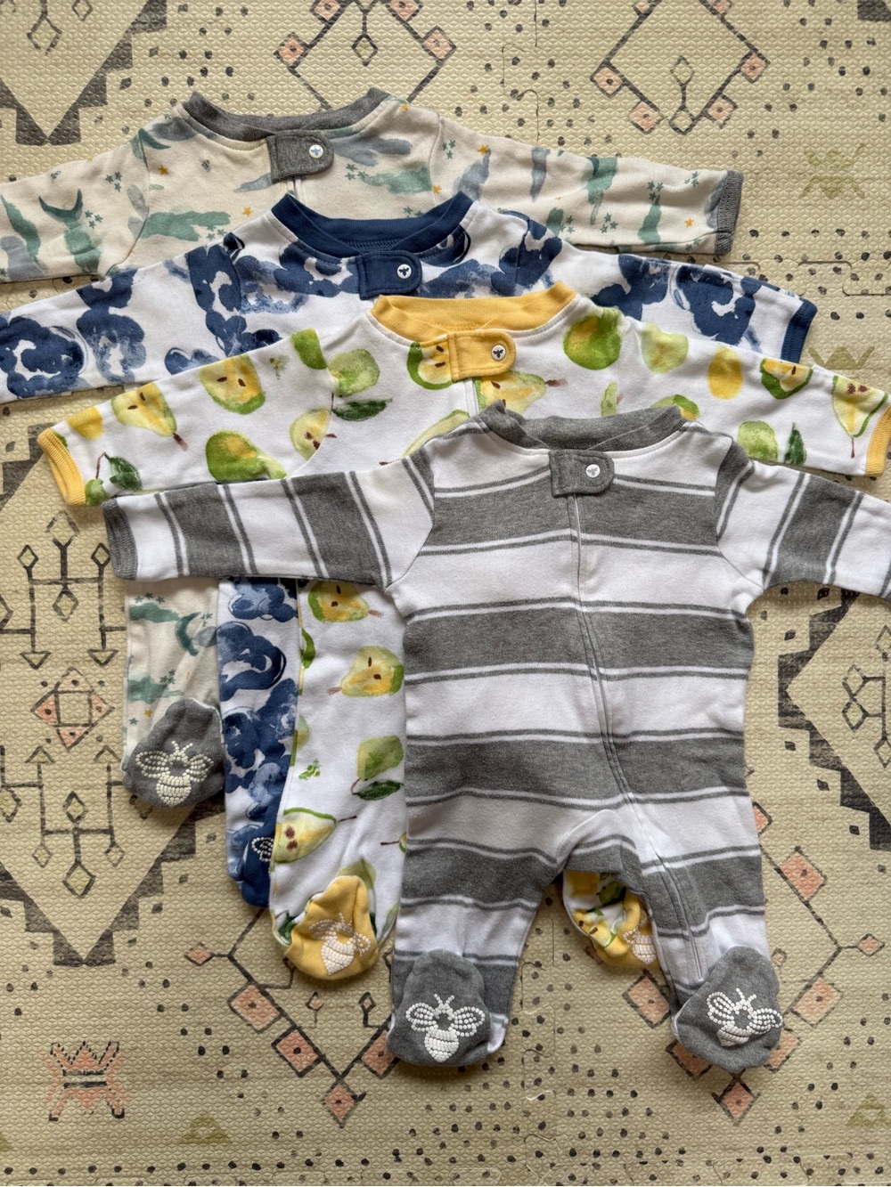 Burt’s Bees Baby Zipper Footies